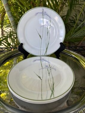 Corelle Shadow Iris Side Bread Dessert Plates Set of 4
